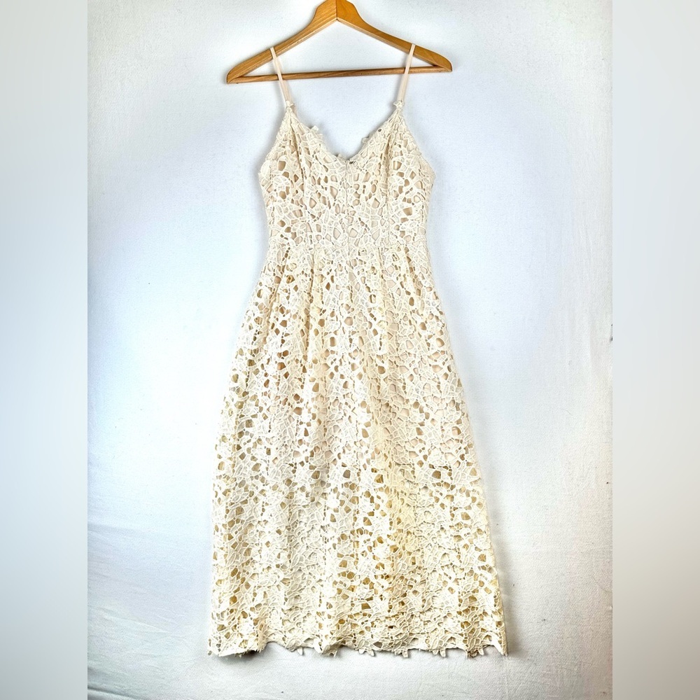 Astr‎ the Label Eyelet Lace Midi A Line Dress Wedding Event